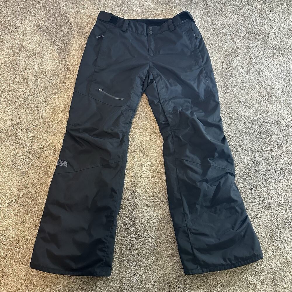 The North Face HyVent Snow Pants Womens Large Black Adjustable Waterproof Ski